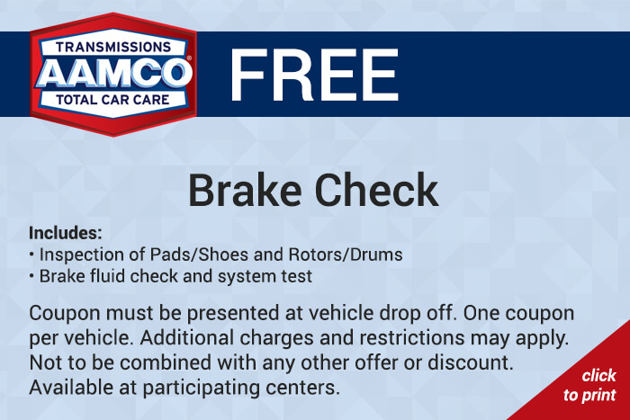 Free brake check coupon