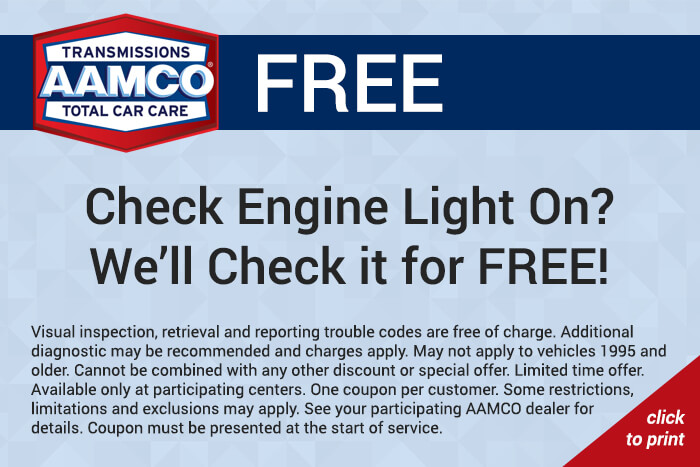Free check engine light coupon